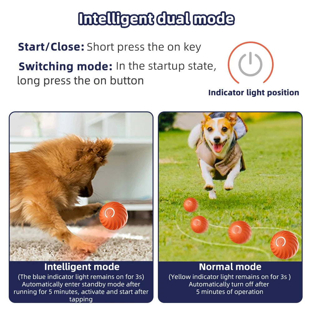 Pet Toy USB Automatic Moving Bouncing ball