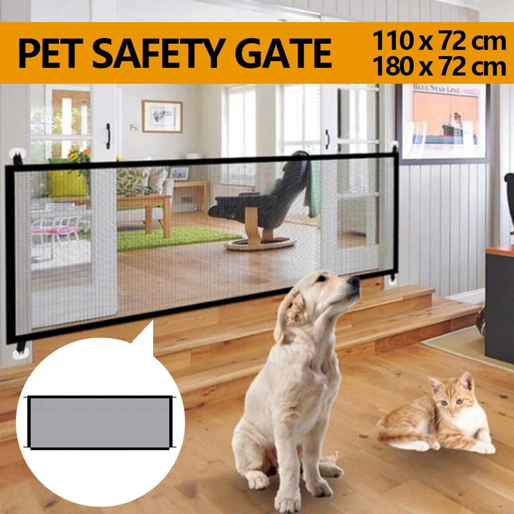 Pet  Barrier Fences Pet Play Dog Safety Fence for Stairs Doorways Indoor and Outdoor