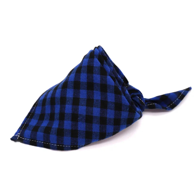 30/50 PCs Dog Plaid  Bandanna