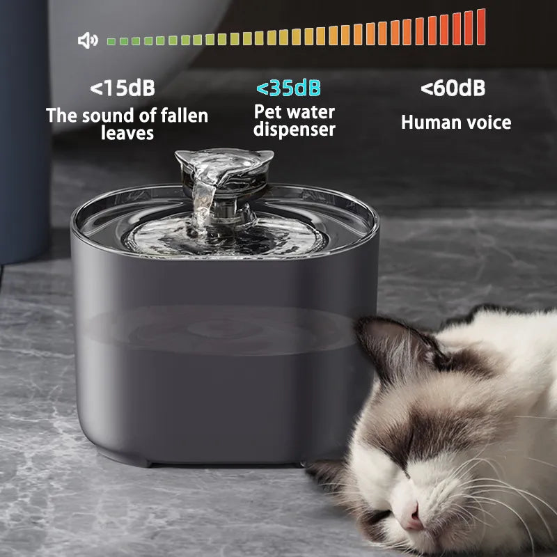 Cat Water Fountain Auto Filter USB Electric