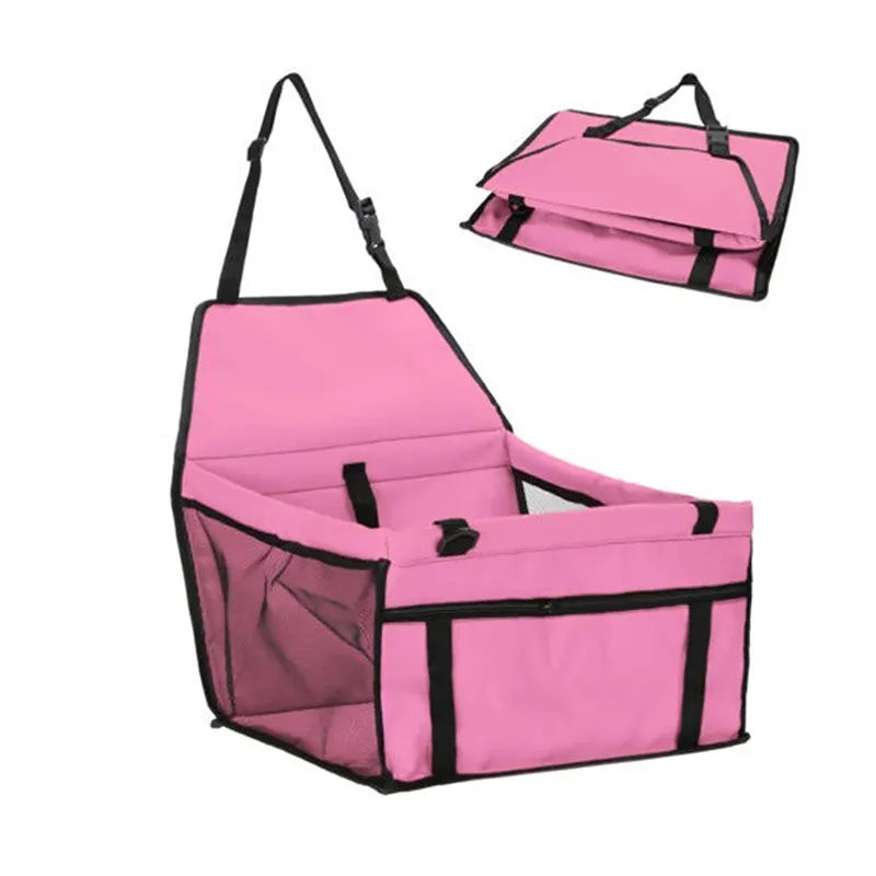 Foldable Travel Pet Dog Car Seat Booster Basket