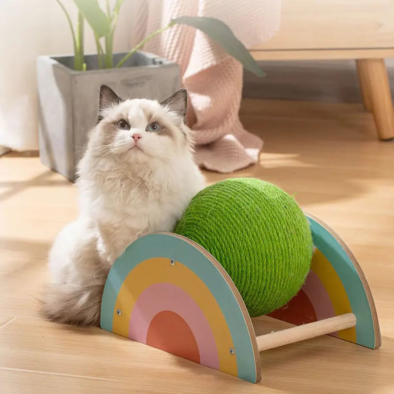 Cat Scratcher Wooden Wheel