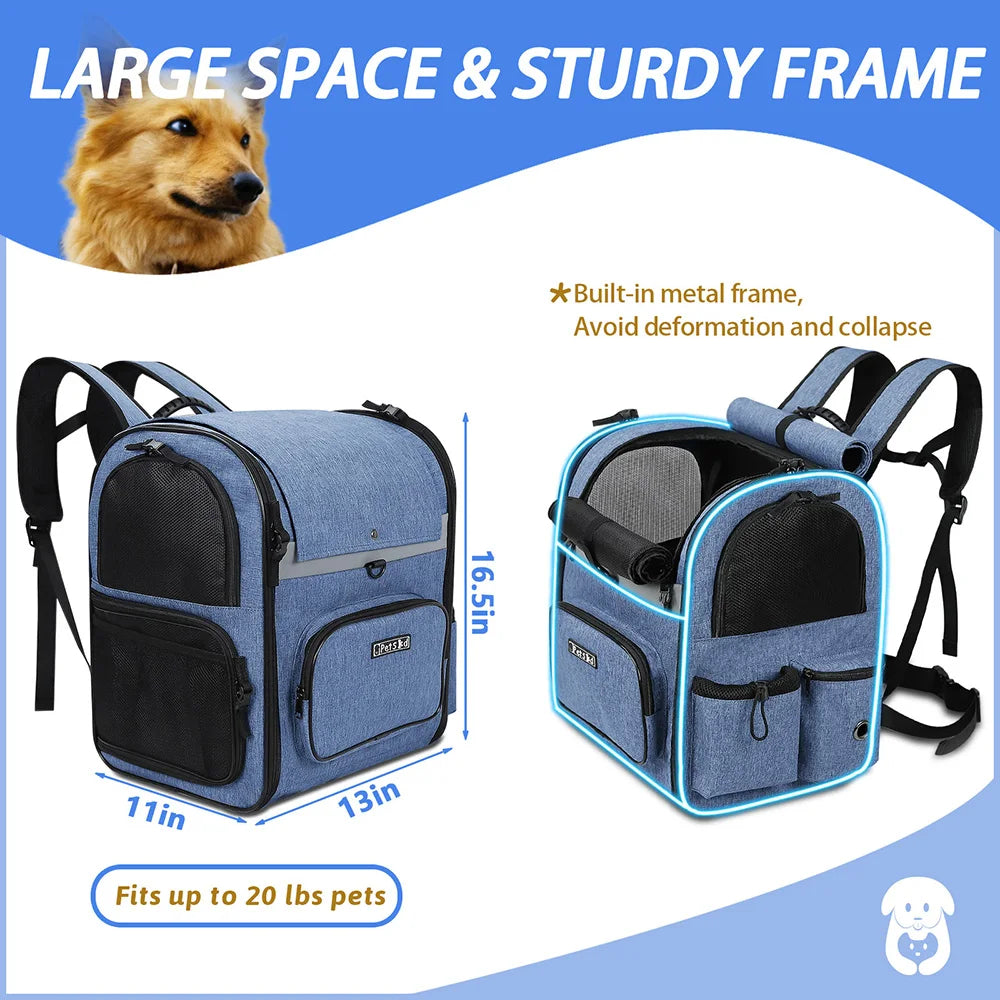 Pet Double Shoulder Backpack