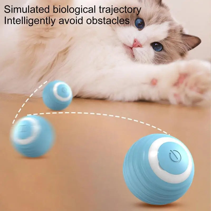 Smart Interactive Cat Toy Automatic 360 Self-Rotating Ball