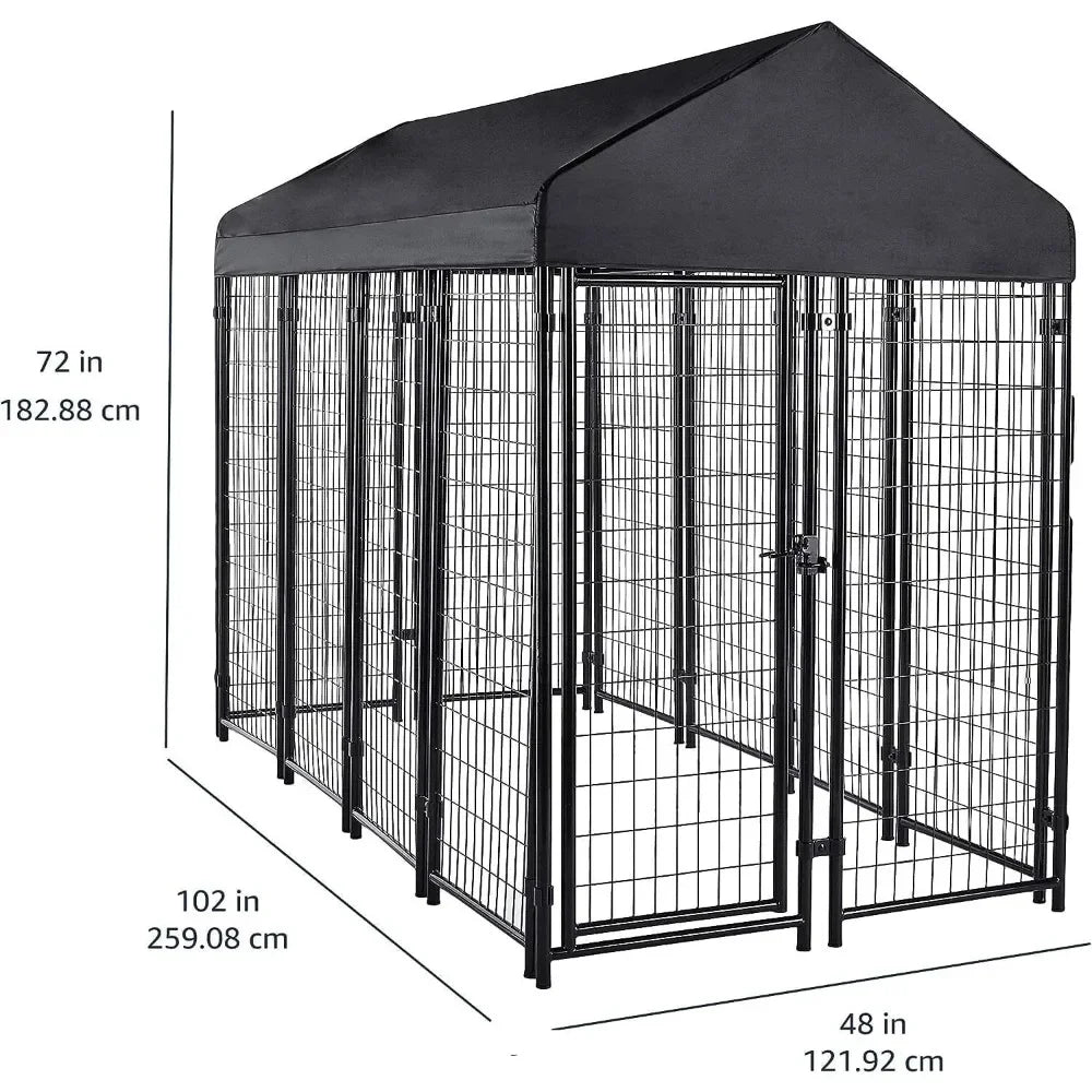 Outdoor Wire Crate Kennel for Cat and r Dogs