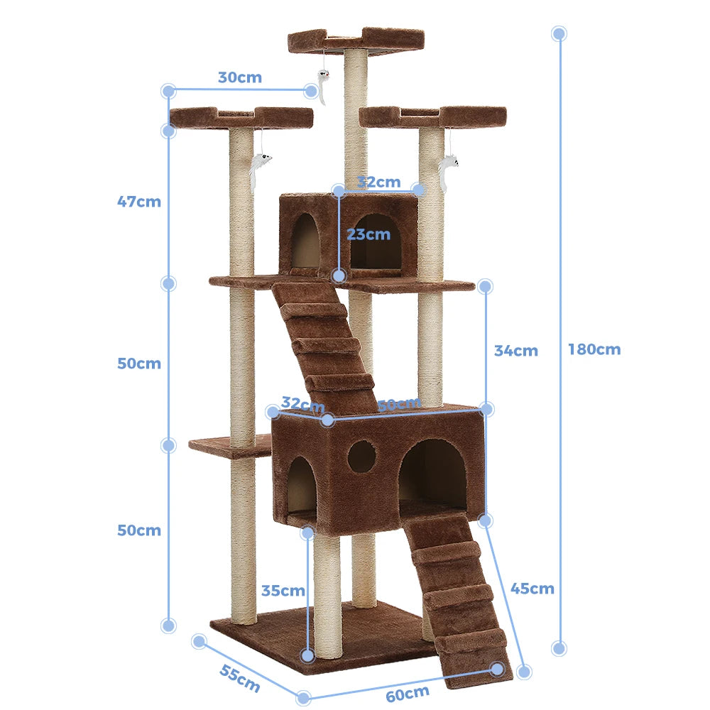 Cat Tree Tower with Scratching Posts