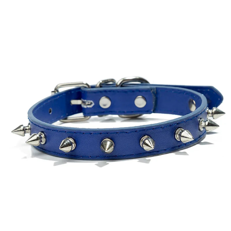 Harp Spiked Studded Leather Dog Collars