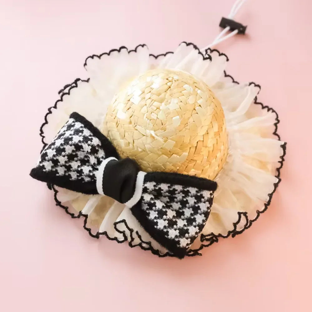 Pet  Hat Clothes Accessories Weave Lace
