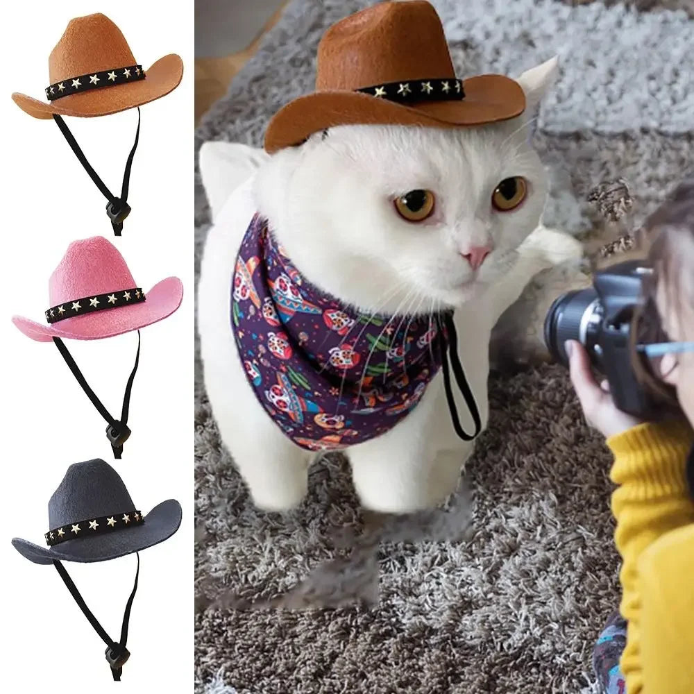 Pet Hat Star Cowboy