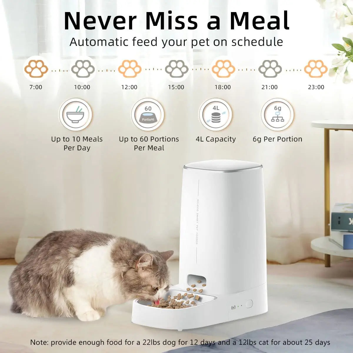 Remote Control Auto Feeder For Pet