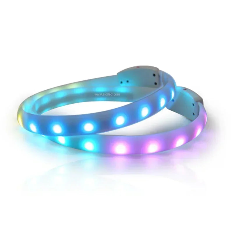 LED Pet Collar Durable Luminous Necklace With Flashing light