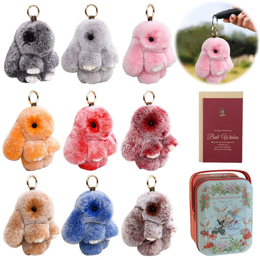 Fluffy Rabbit Aesthetic Key-chain