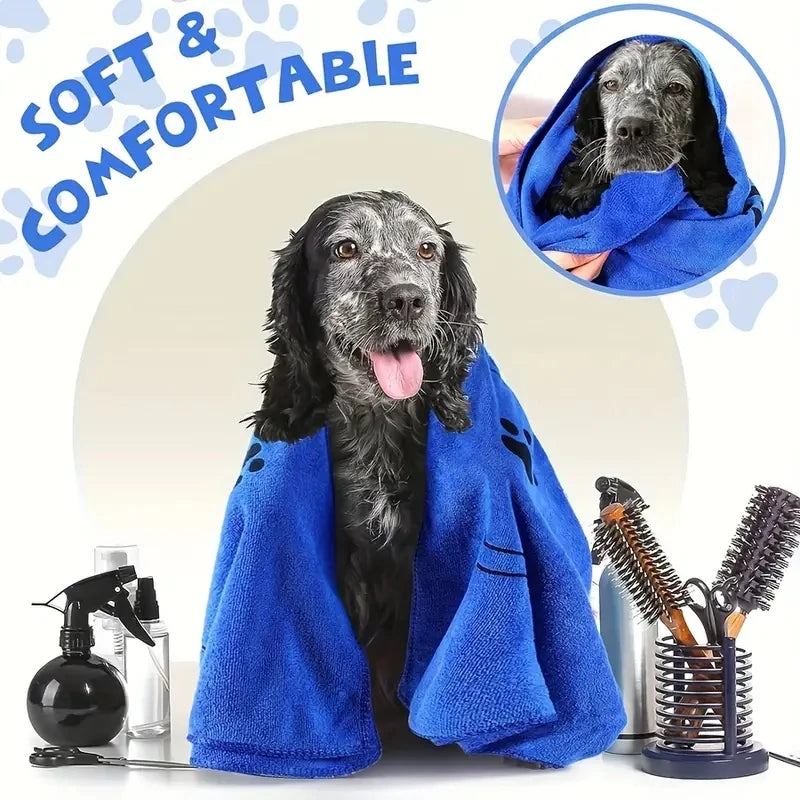 , Absorbent Pet Bath & Grooming Towels