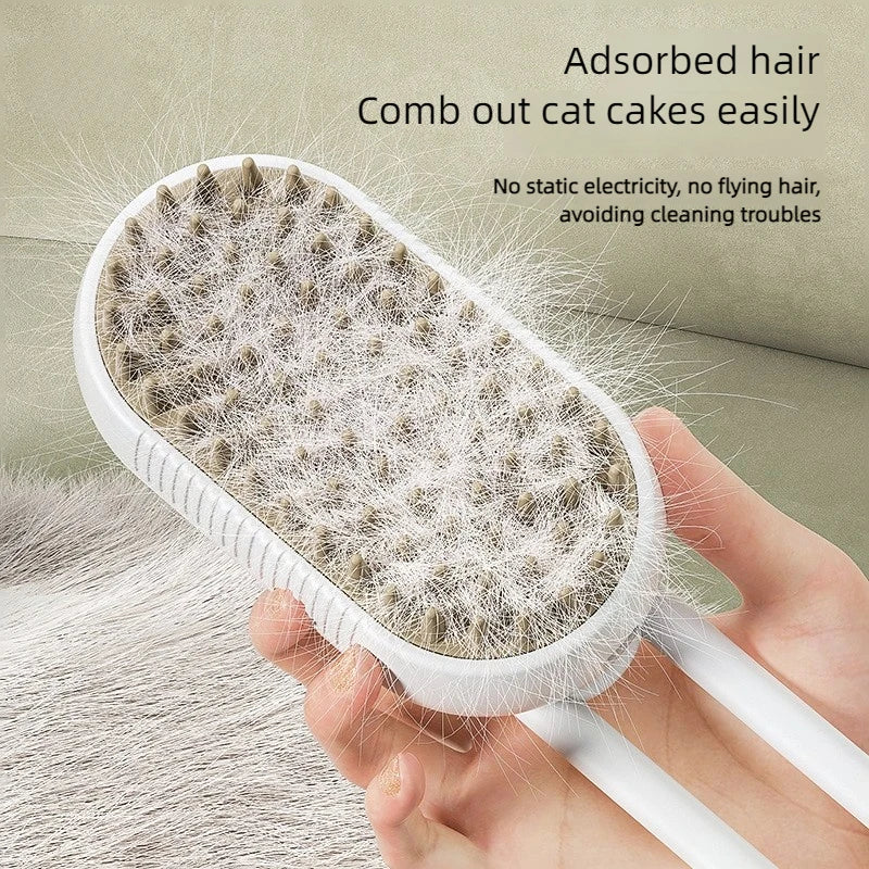 Pet Steam  Cat and Dog Brush Cleaning