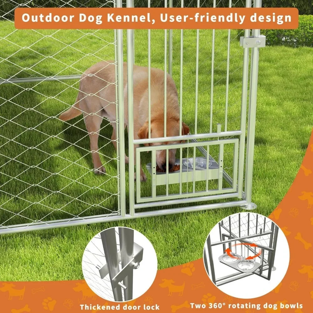 Large Outdoor Dog Kennel With Roof