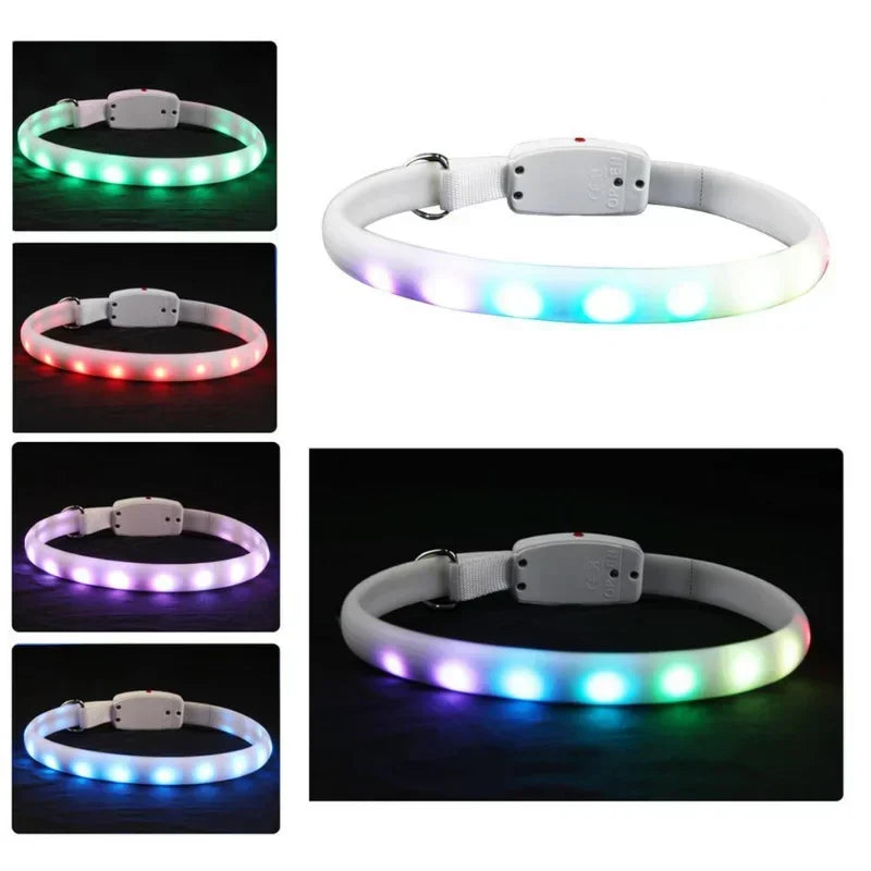 LED Pet Collar Durable Luminous Necklace With Flashing light