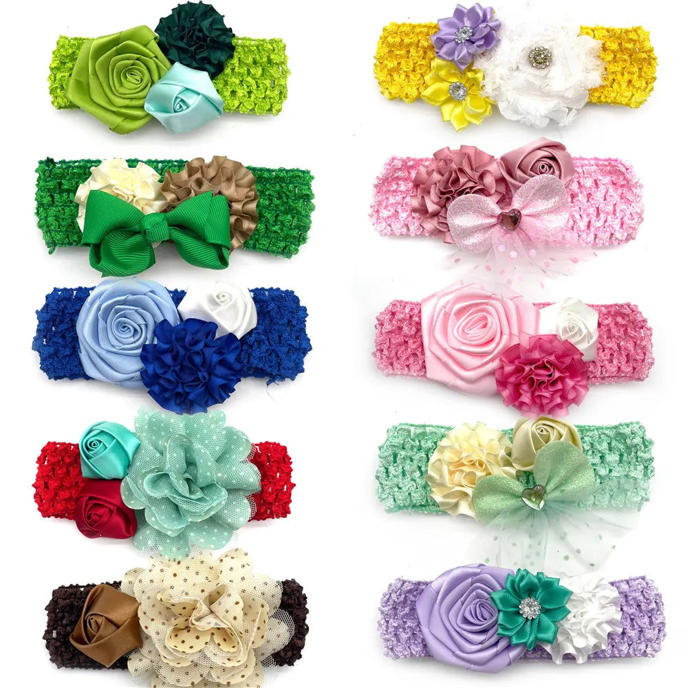 Pet Dog Flowers Bows with Elastic Band