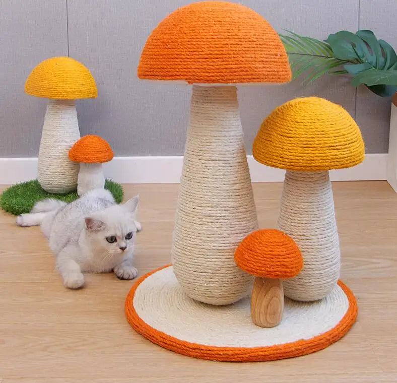 Cat Scratch Mushroom Cat Climbing Frame Cats Scratcher Mushroom Scratching Post for Cats Claw Grinding Sofa Protector Pet Toys