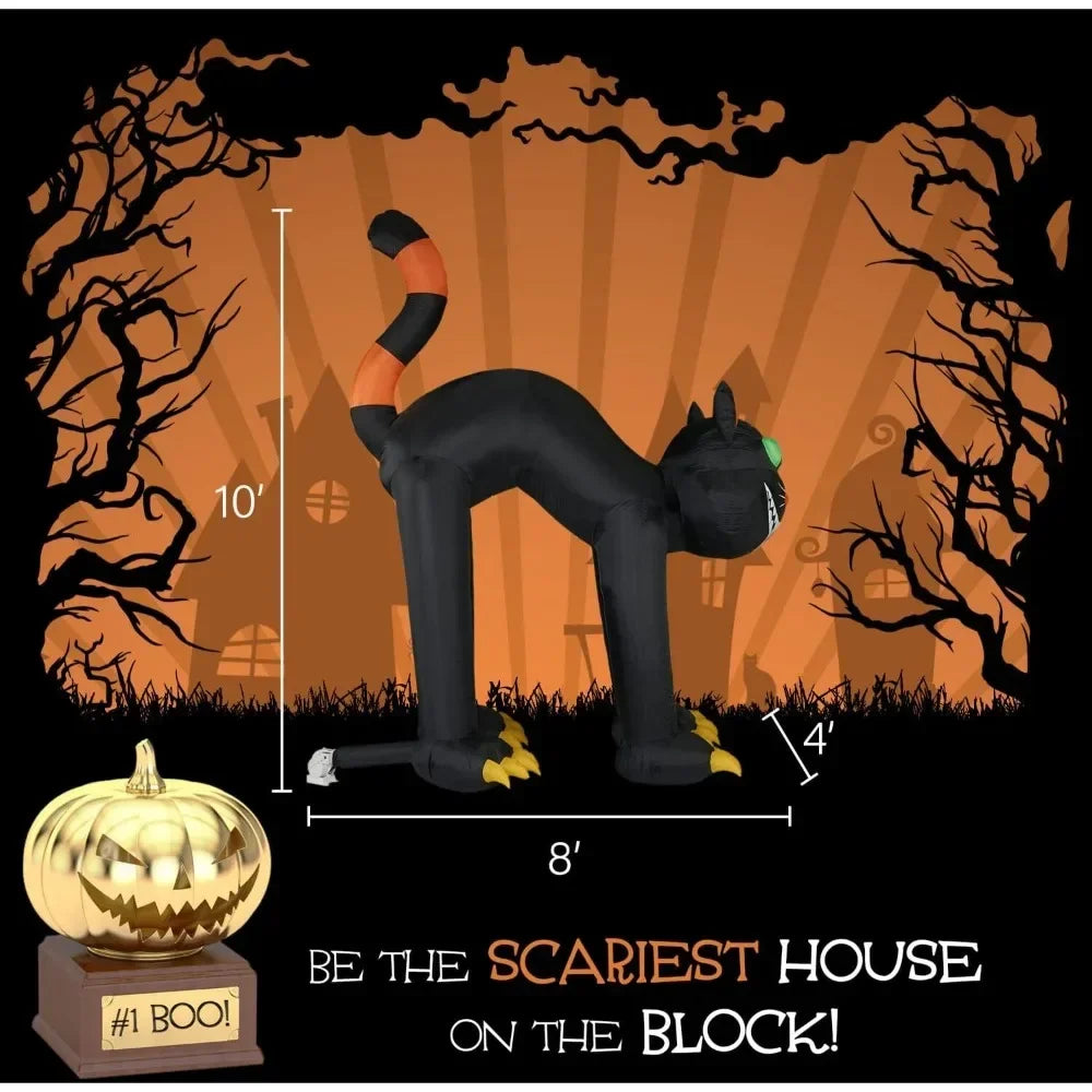 Halloween Inflatable 20-Ft. Black Cat