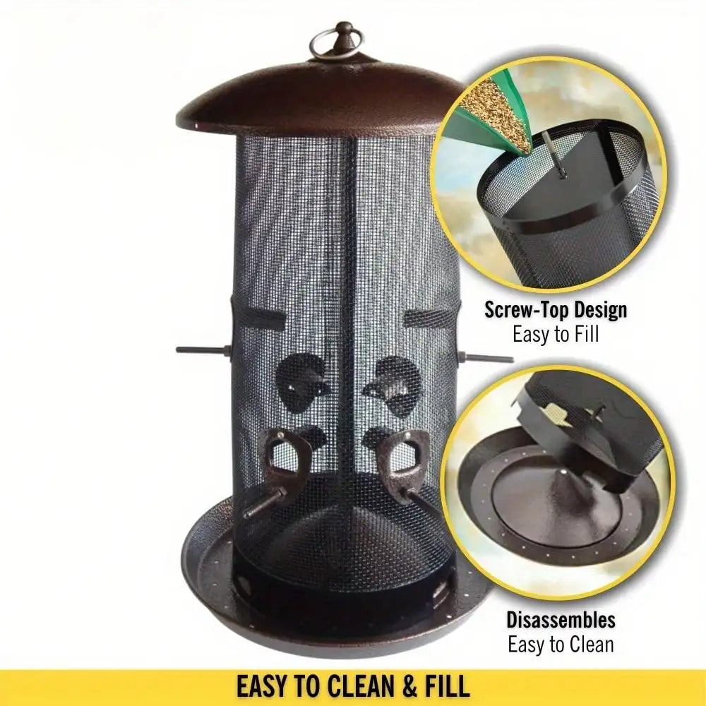 Giant combination screen bird feeder