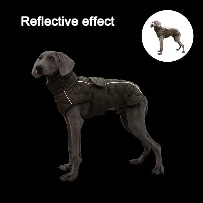 Winter Warm Dog Clothes Thick Reflective Snowsuit