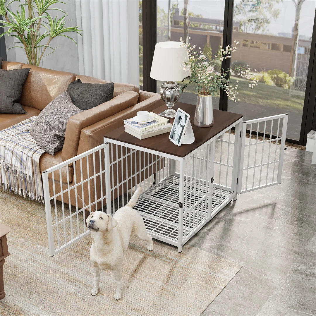 Dog Crate Furniture White