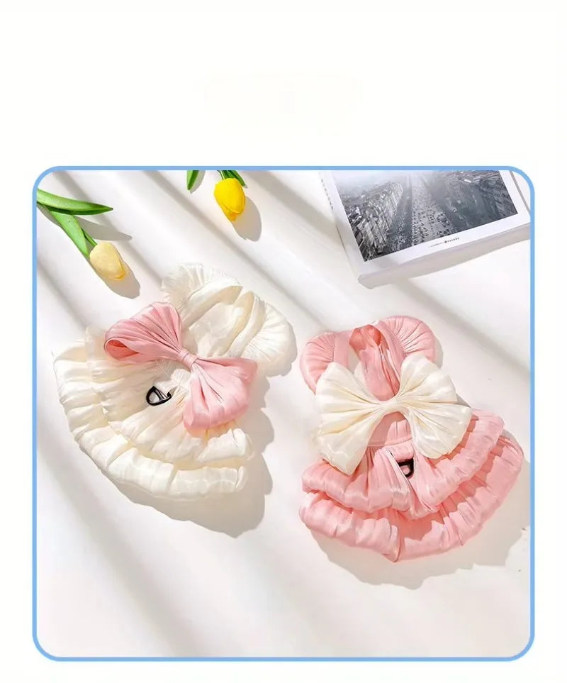 Summer Dog Dresses Cotton Flower Patterns