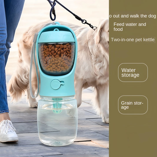 Portable Dog And Cat Water Bottle with Storage Food and Water Container