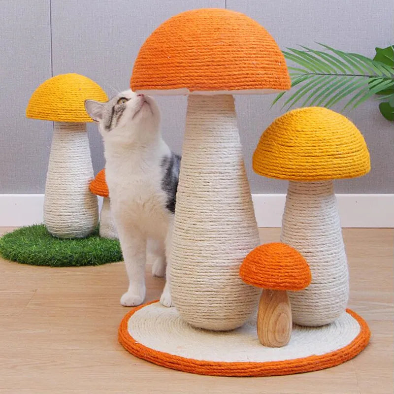 Cat Scratch Mushroom Cat Climbing Frame Cats Scratcher Mushroom Scratching Post for Cats Claw Grinding Sofa Protector Pet Toys