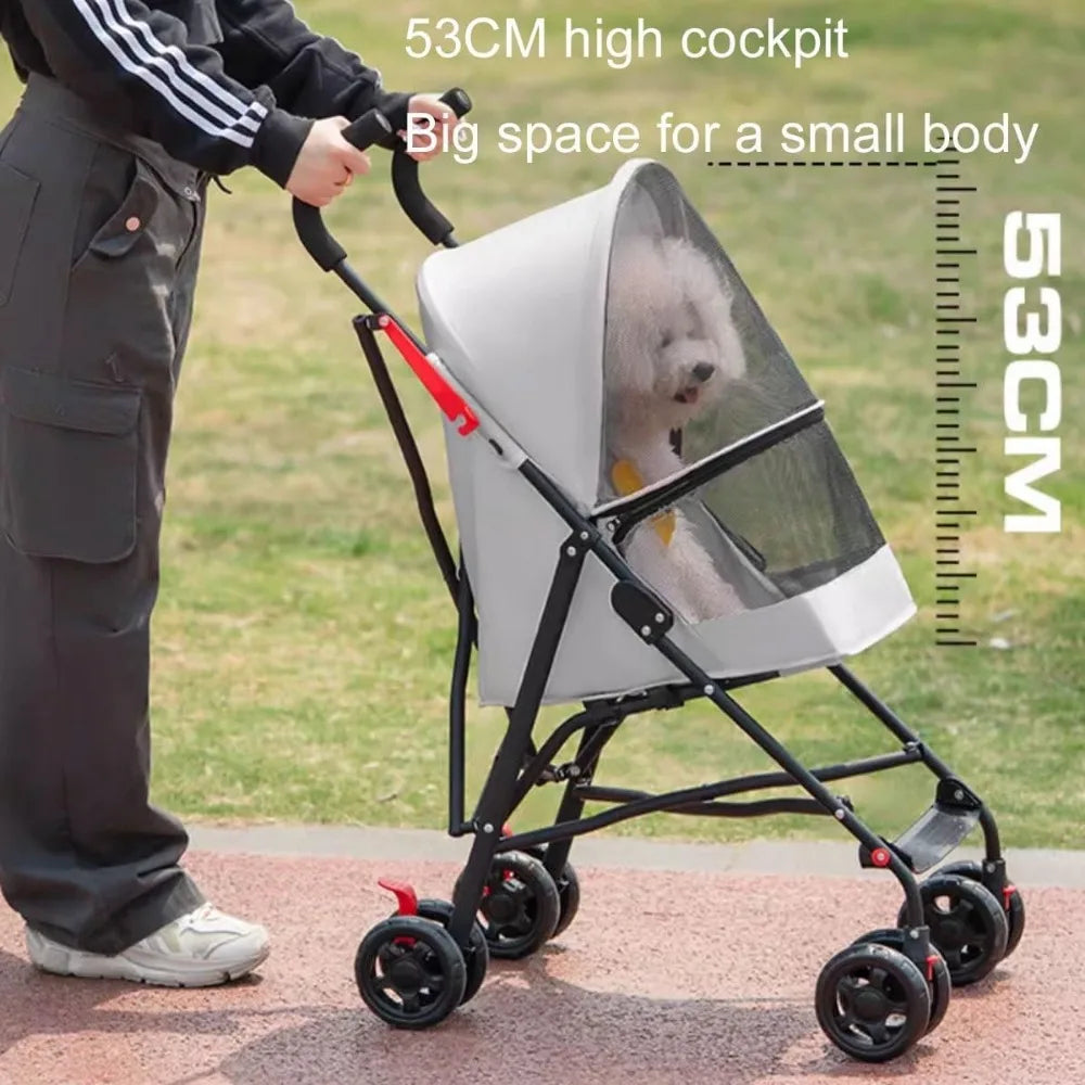 Lightweight Foldable Portable Compact Jogger Pet Stroller
