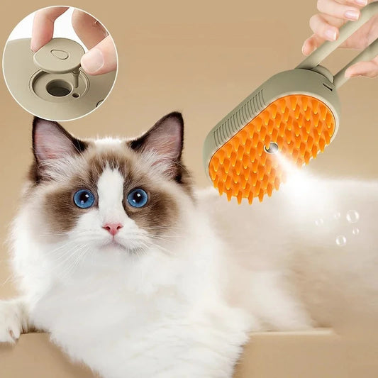 Pet Steam  Cat and Dog Brush Cleaning