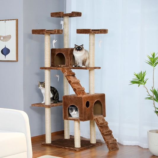 Cat Tree Tower with Scratching Posts