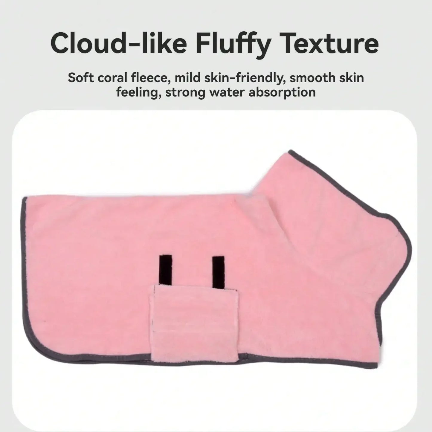 Dog Bathrobe Super Absorbent  Dry Hair Quickly