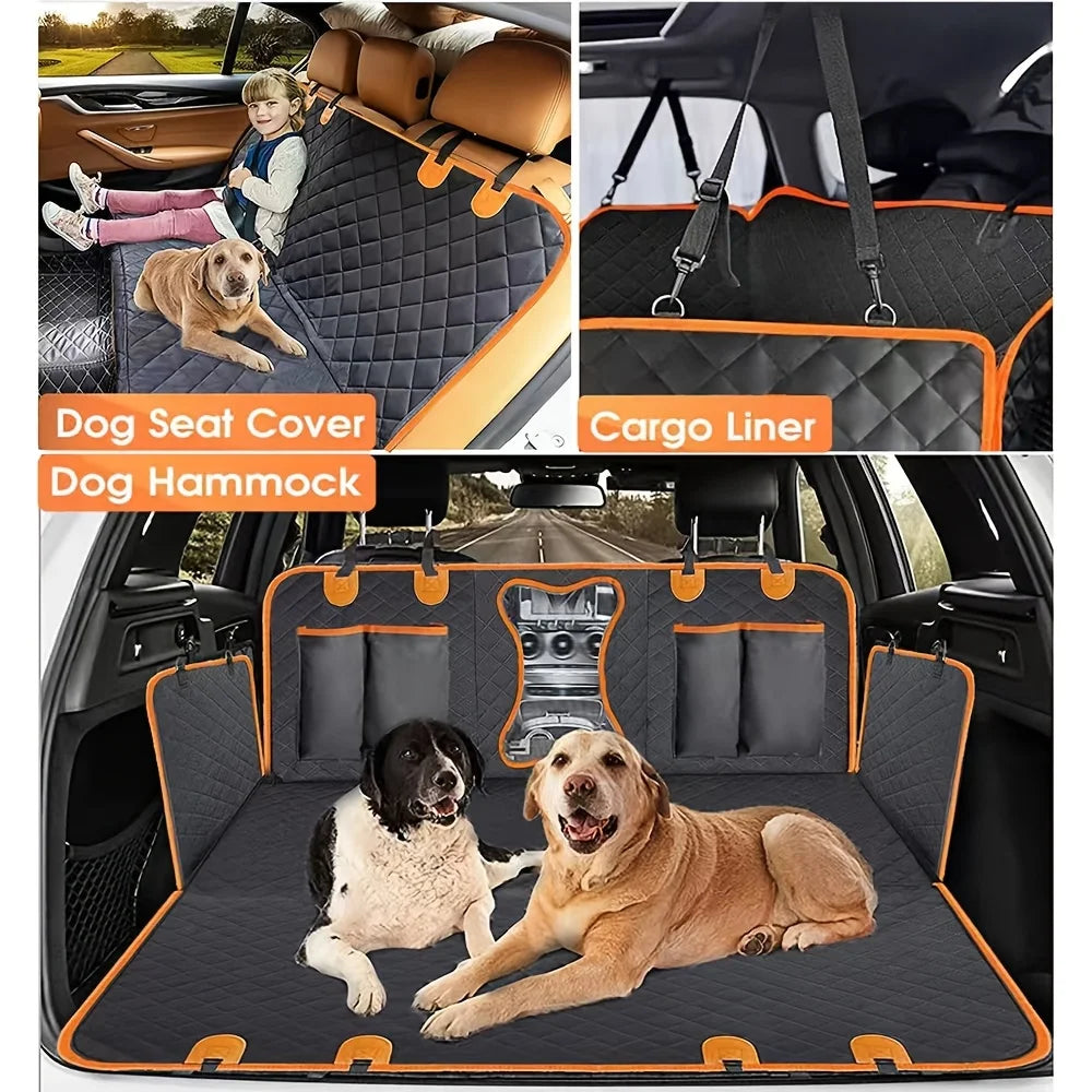 Pet Heavy Duty Scratch  Back Seat Cover for Cars