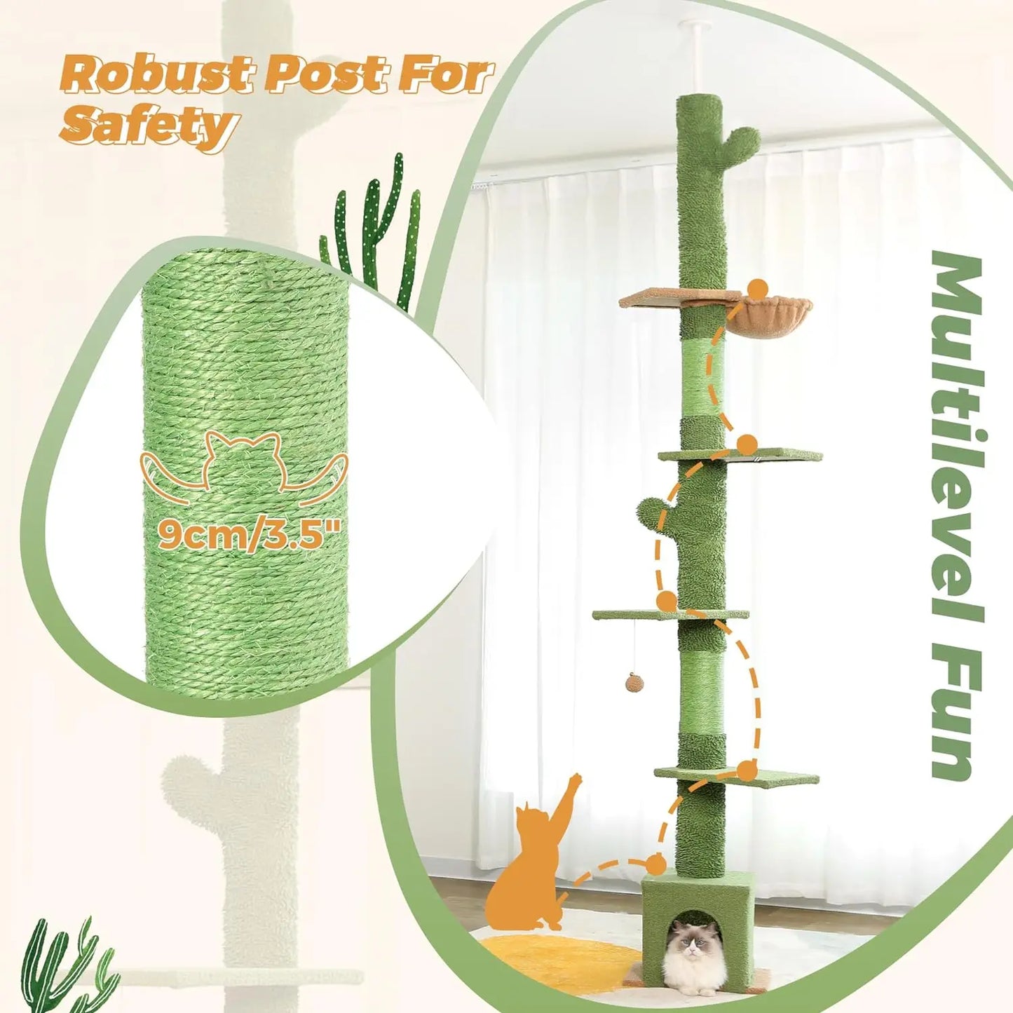 Cat Tree Adjustable Height