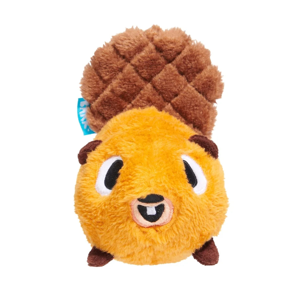 Plush Beaver Dog Toy with Squeaker
