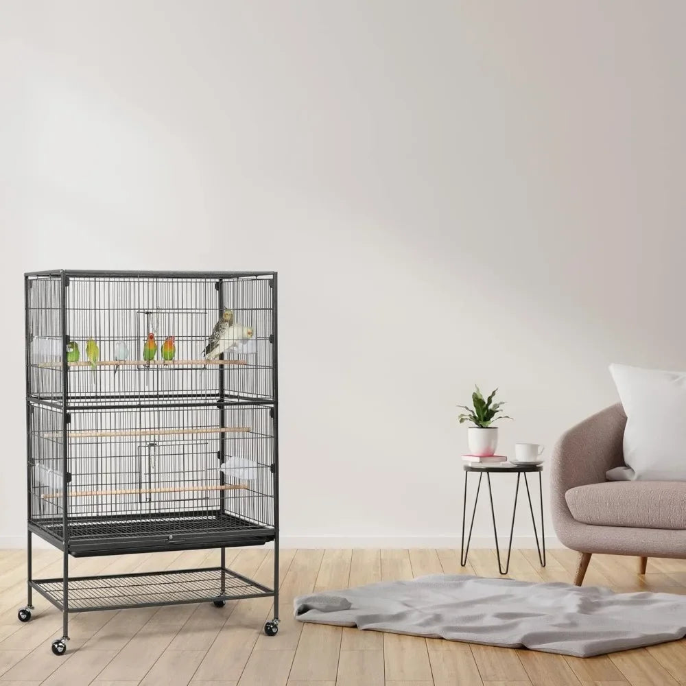 52-inch Steel Standing Large  Bird Cage