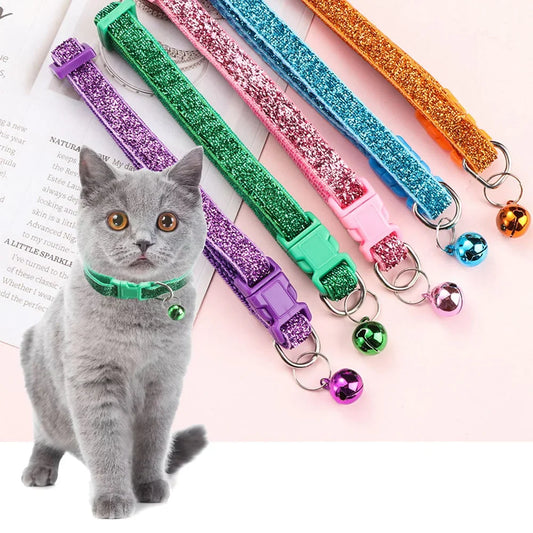 1 PC Colorful Bell Pendant Adjustable Dog and Cat Collars