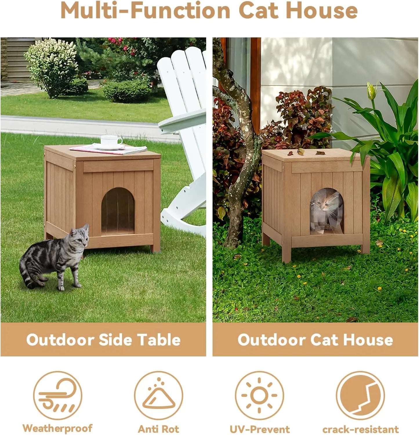 Outdoor Cat House  Insulated and Weatherproof