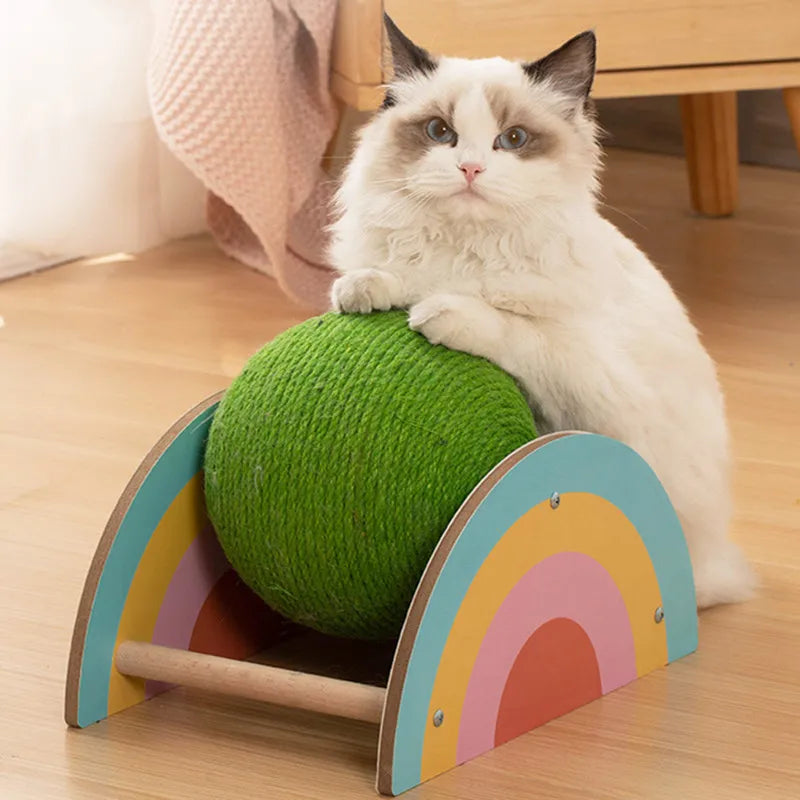 Cat Scratcher Wooden Wheel