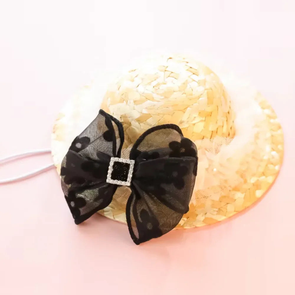 Pet  Hat Clothes Accessories Weave Lace