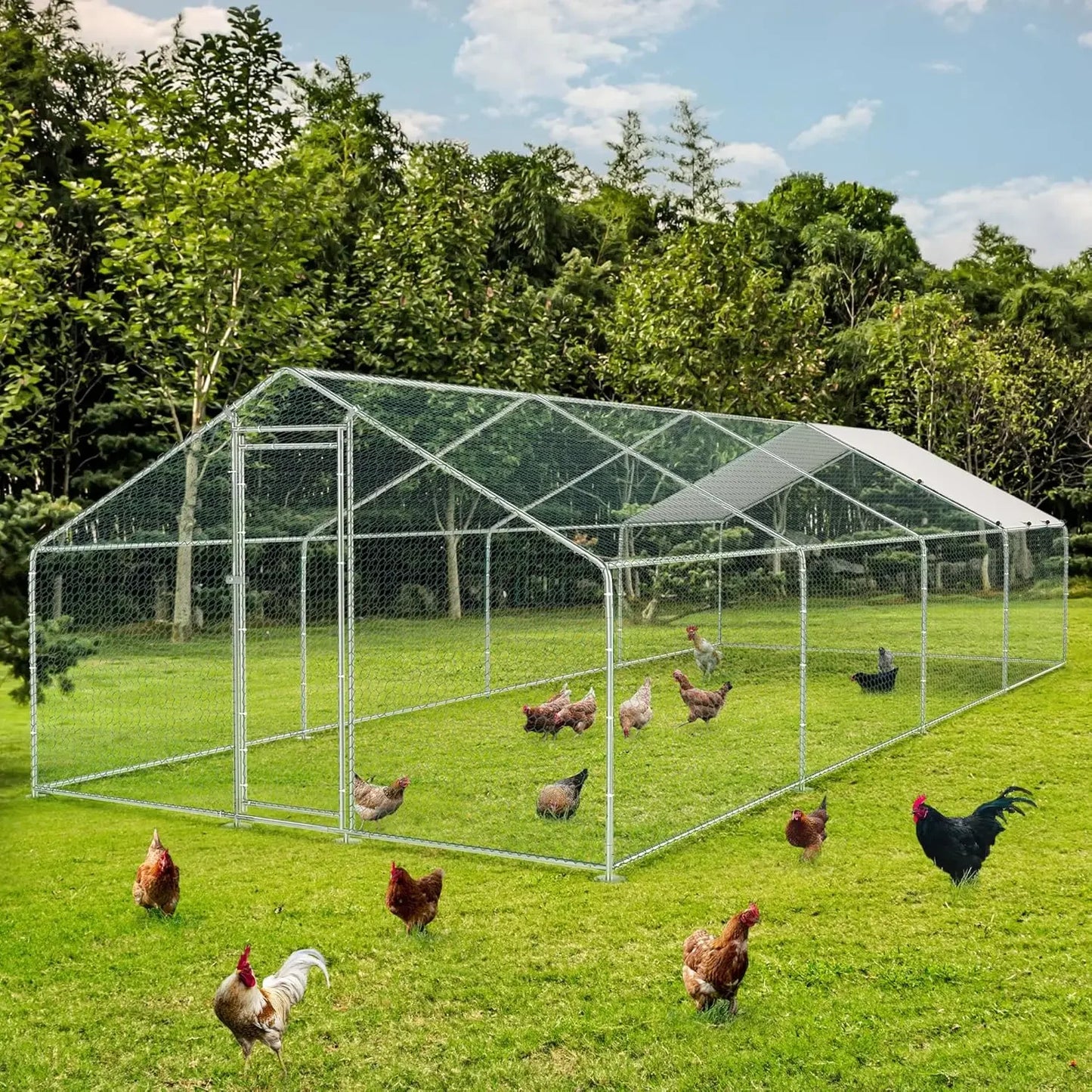 Large Metal Chicken Coop