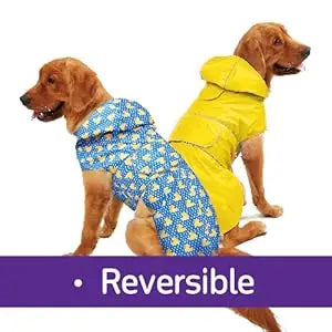 Adjustable Waterproof Dog Rain Jacket with Hole Reflective