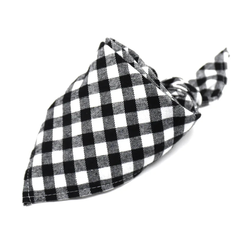 30/50 PCs Dog Plaid  Bandanna
