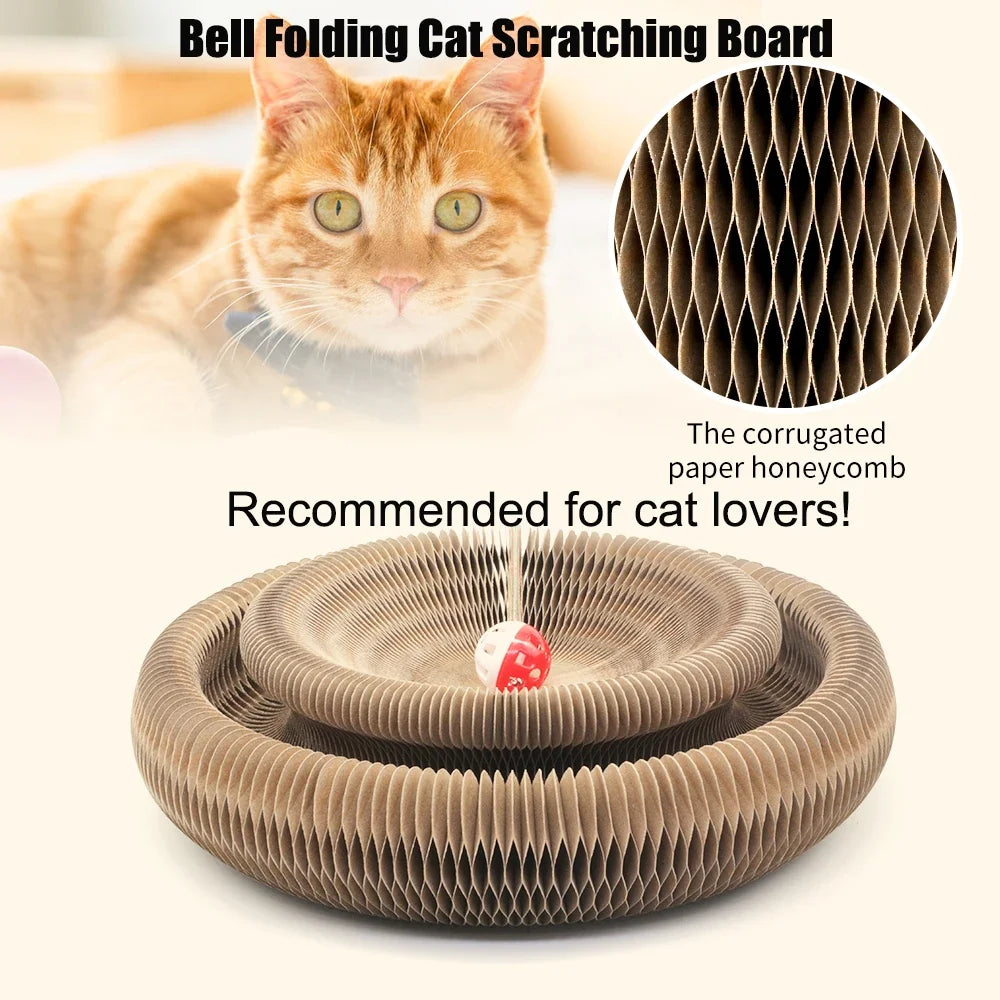 Large folded cat scratcher