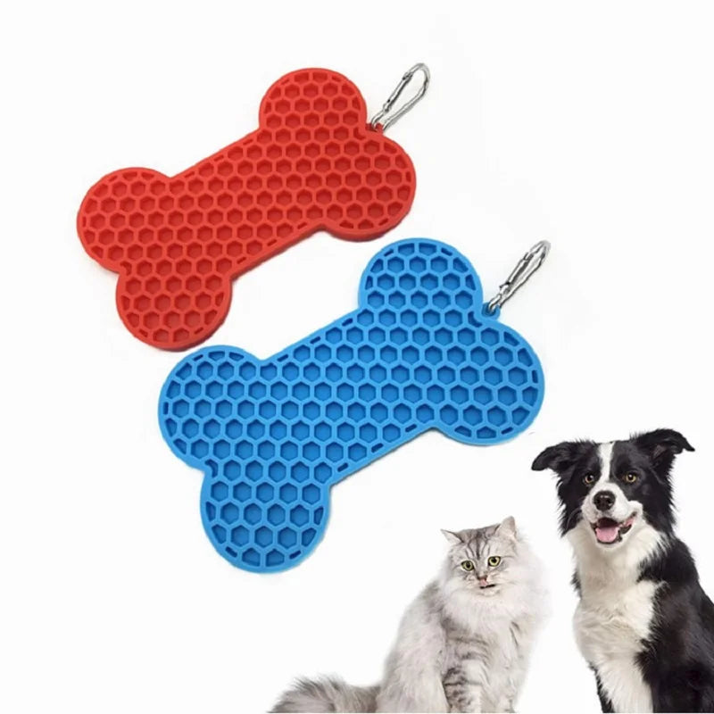 Bone Shape Silicone Licking Pad