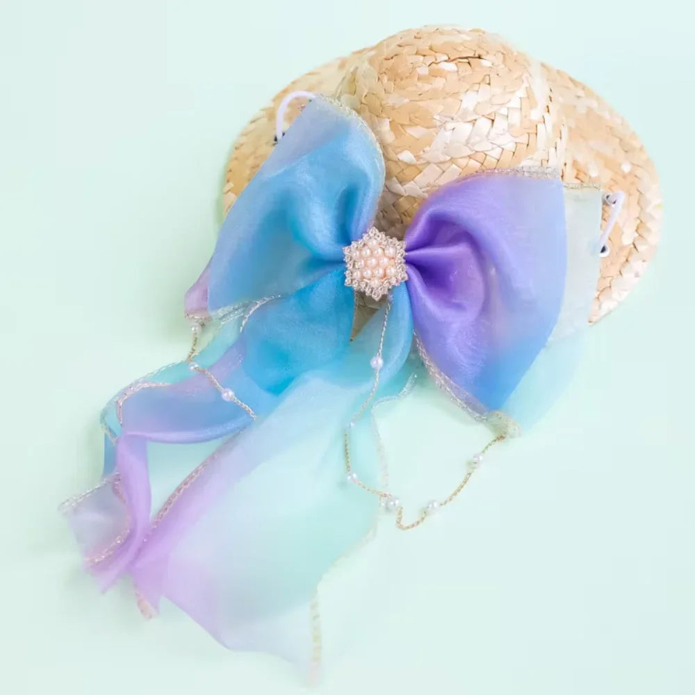 Pet  Hat Clothes Accessories Weave Lace