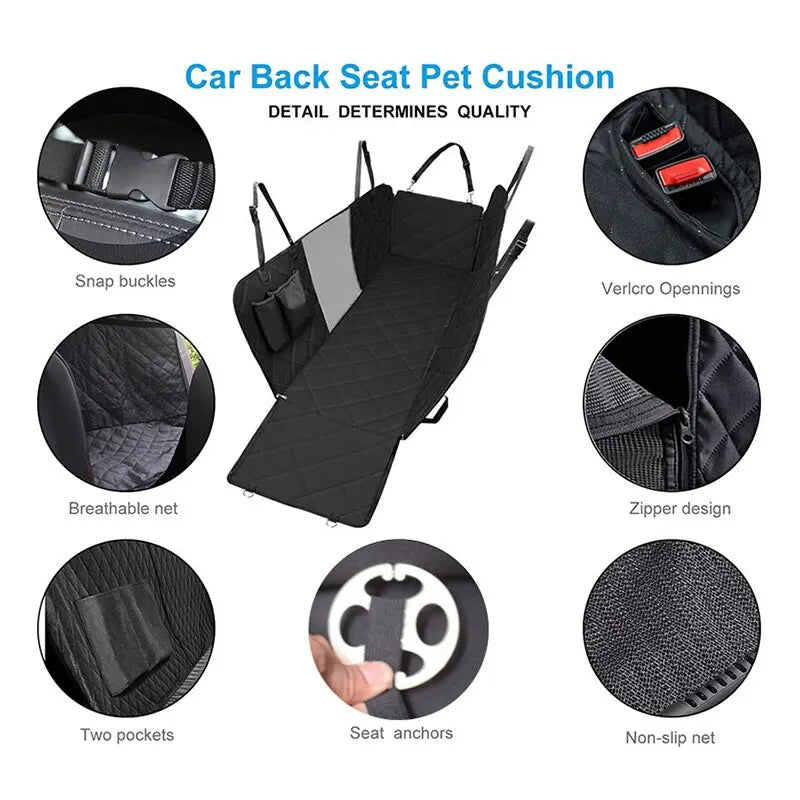 143×153CM Double Zipper Cars Rear Seats Cushions