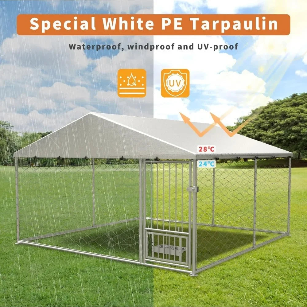 Large Outdoor Dog Kennel With Roof