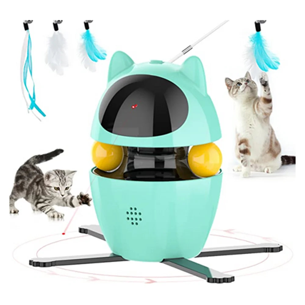 Cat Toys Indoor Electric Interactive Ball and Feather